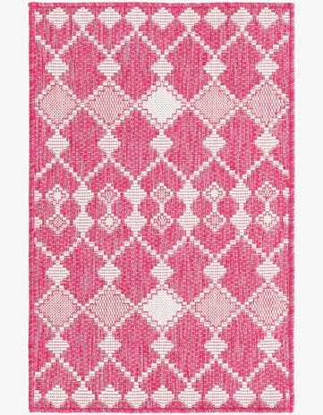 2' x 3' Easy-Clean Lattice Indoor / Outdoor Rug