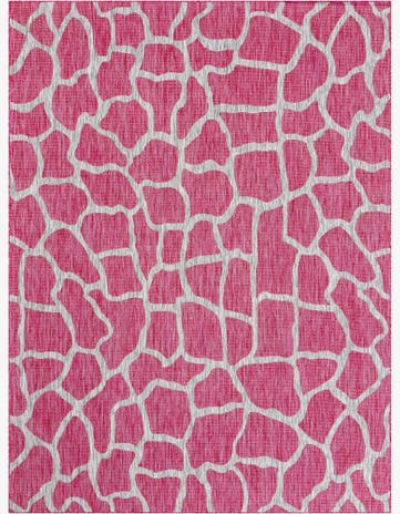 Magenta Easy-Clean Safari Indoor / Outdoor Rug
