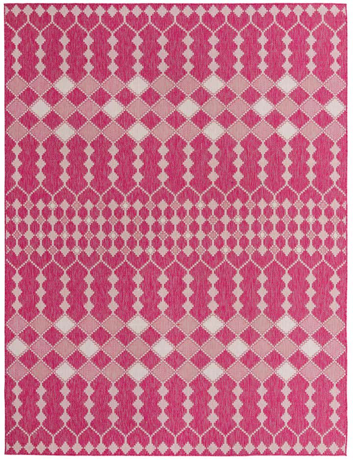 9' x 12' Easy-Clean Trellis Indoor / Outdoor Rug