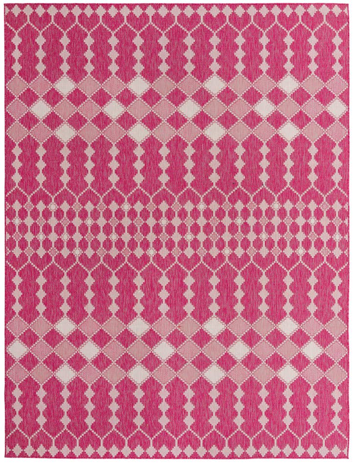 Detail image of 9' x 12' Easy-Clean Trellis Indoor / Outdoor Rug