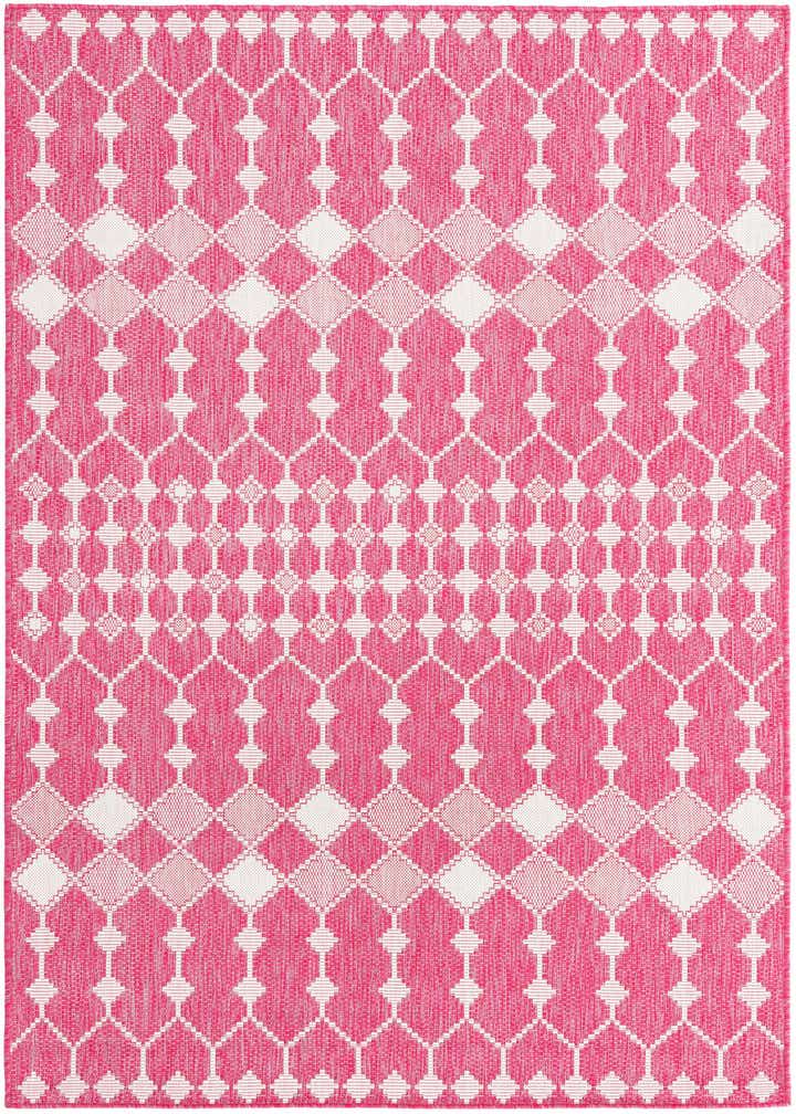5' 3 x 8' Easy-Clean Trellis Indoor / Outdoor Rug