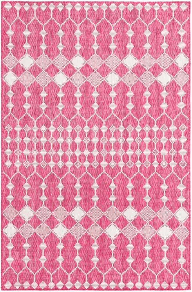 5' 3 x 8' Easy-Clean Trellis Indoor / Outdoor Rug