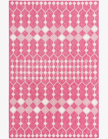 5' 3 x 8' Easy-Clean Trellis Indoor / Outdoor Rug