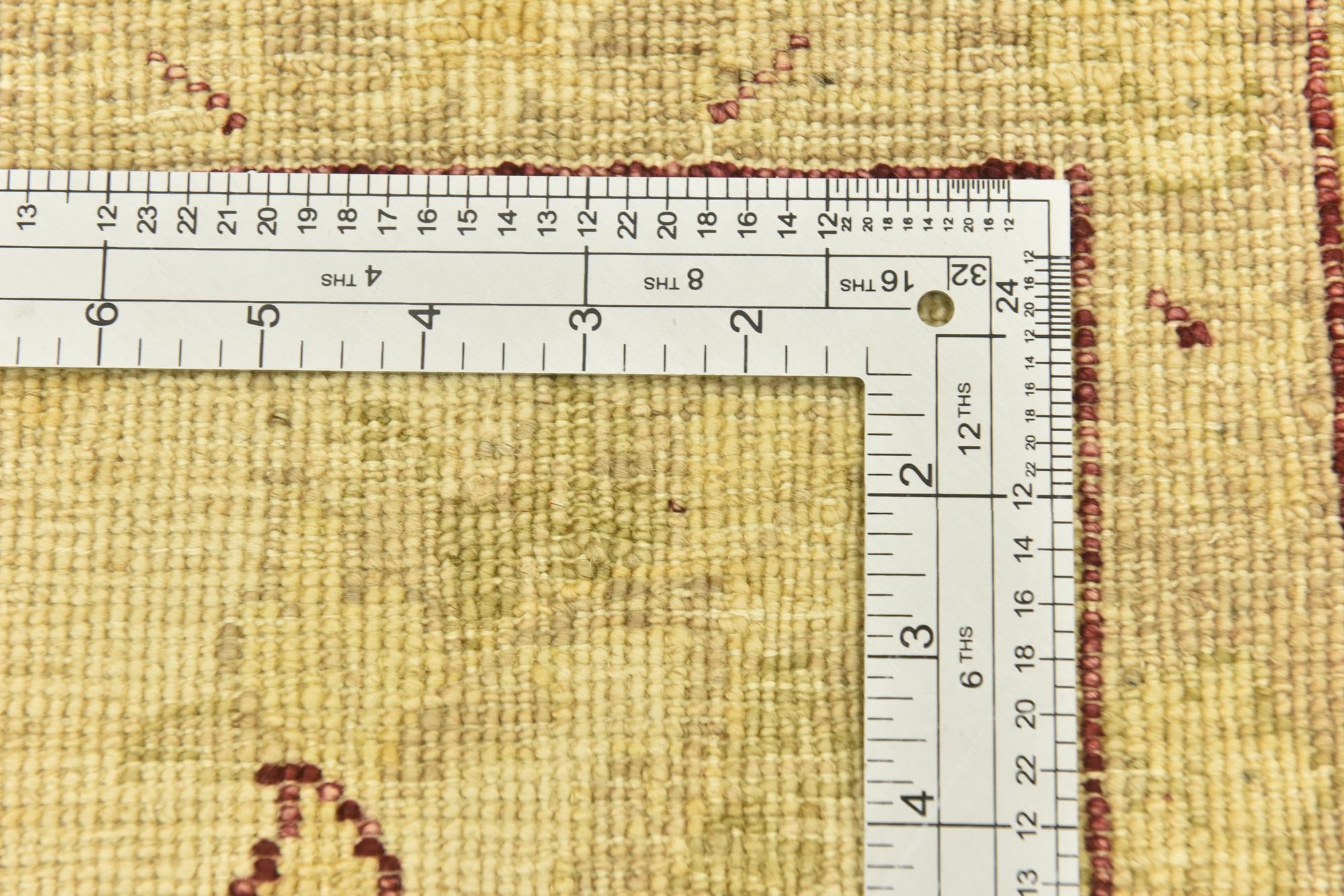 6' 6 x 9' 9 Hand Knotted Peshawar Ziegler Rug