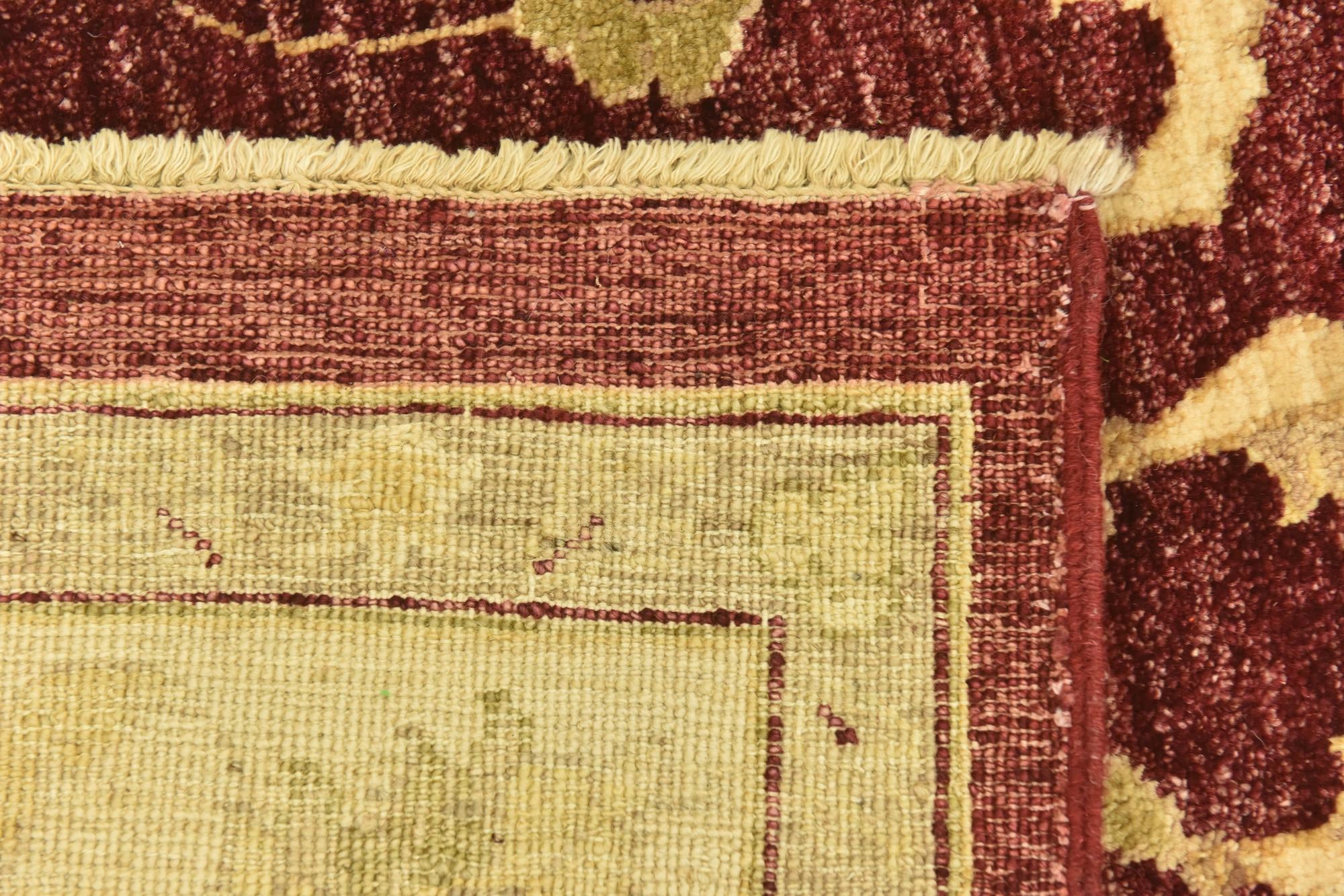 6' 6 x 9' 9 Hand Knotted Peshawar Ziegler Rug