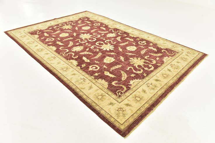 Detail image of 200cm x 295cm anudado a mano Peshawar Ziegler Alfombra