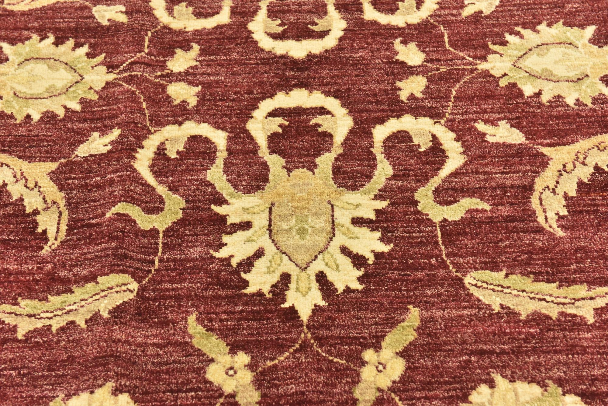 6' 6 x 9' 9 Hand Knotted Peshawar Ziegler Rug