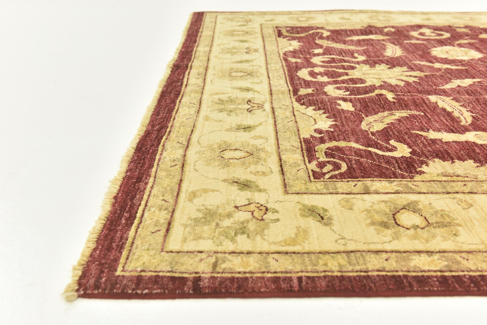 6' 6 x 9' 9 Hand Knotted Peshawar Ziegler Rug