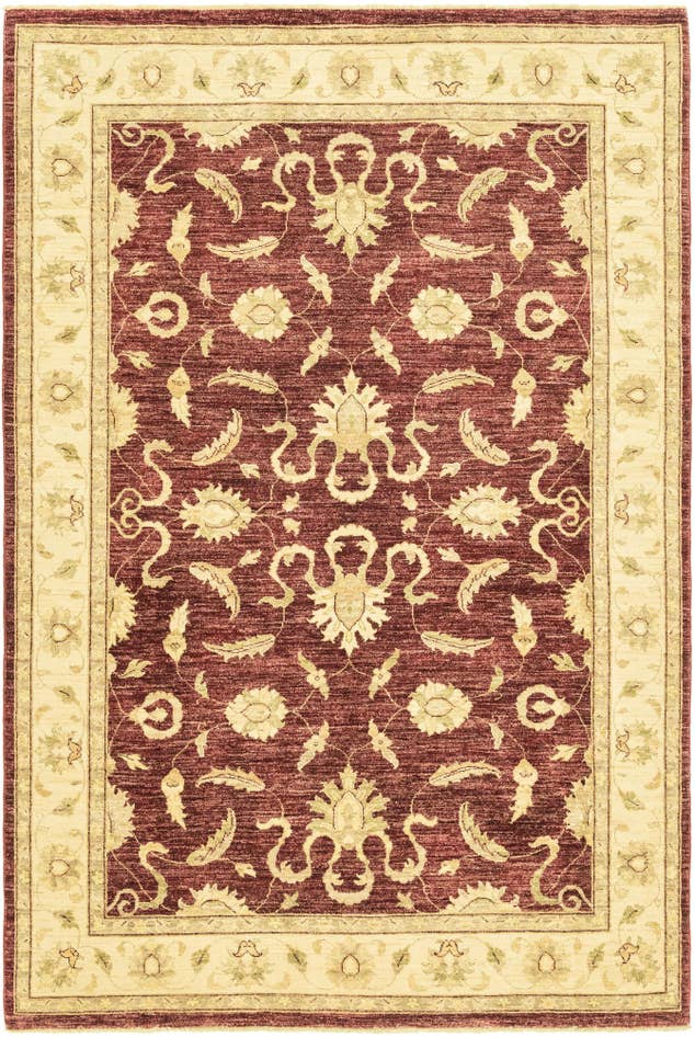 Detail image of 200cm x 295cm anudado a mano Peshawar Ziegler Alfombra
