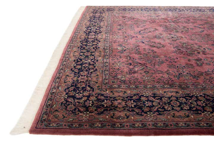 6' 8 x 10' 2 Hand Knotted Sarough Oriental Wool Rug