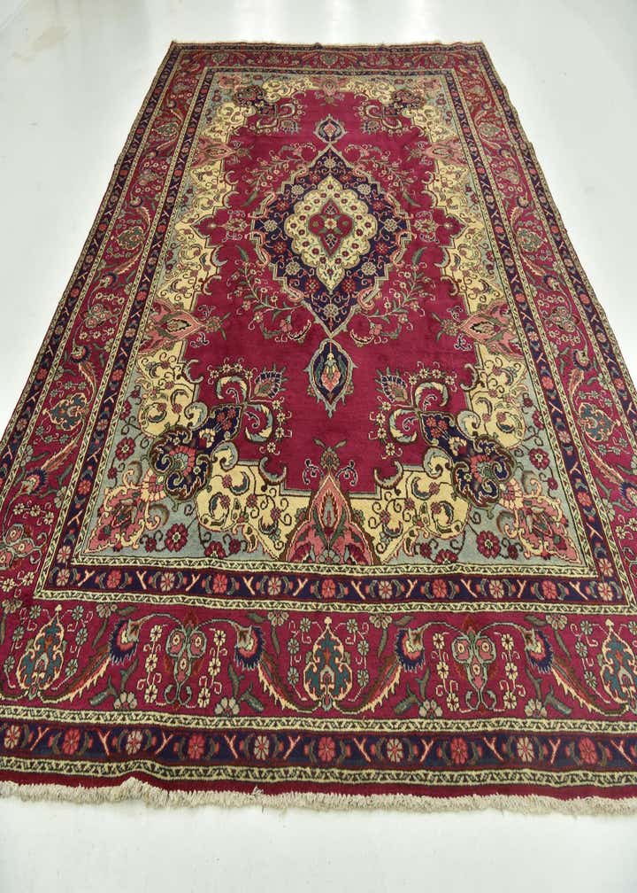 9' 9 x 12' 10 Hand Knotted Tabriz Persian Wool Rug
