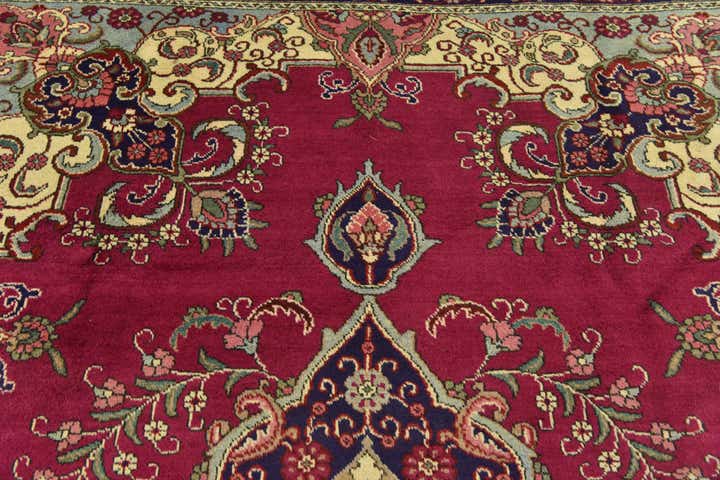 9' 9 x 12' 10 Hand Knotted Tabriz Persian Wool Rug