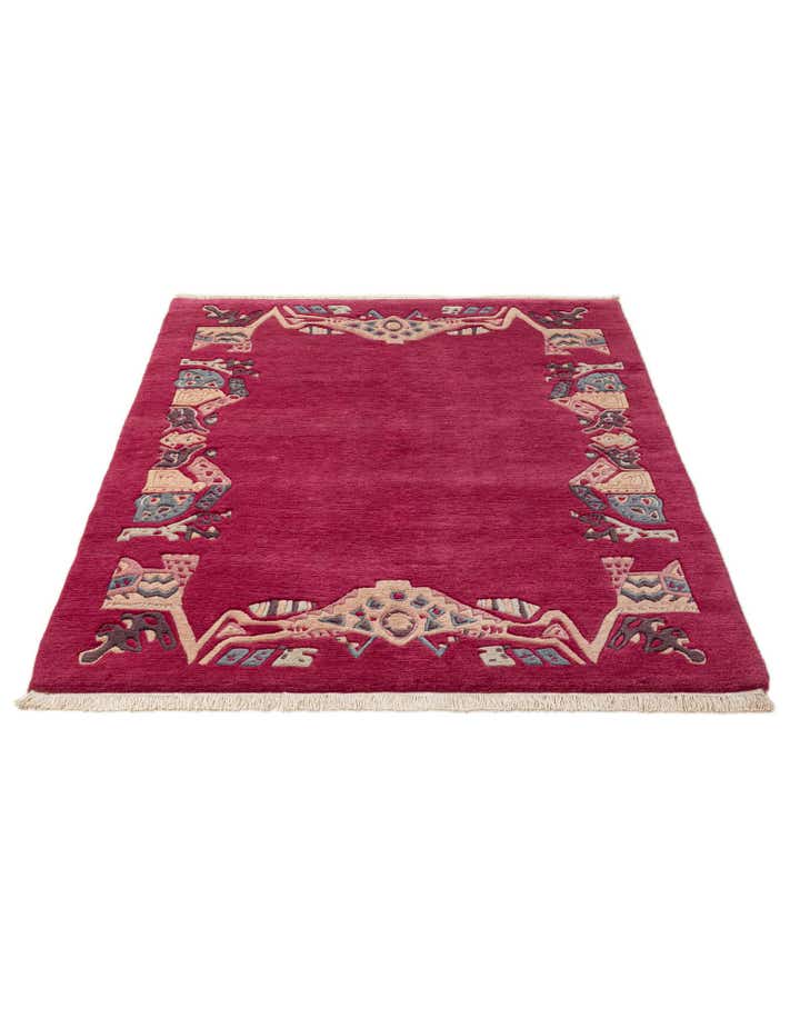 4' 1 x 6' Hand Knotted Tibet Wool Rug
