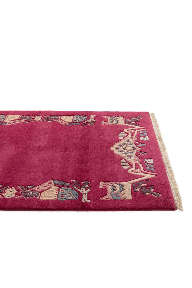 4' 1 x 6' Hand Knotted Tibet Wool Rug
