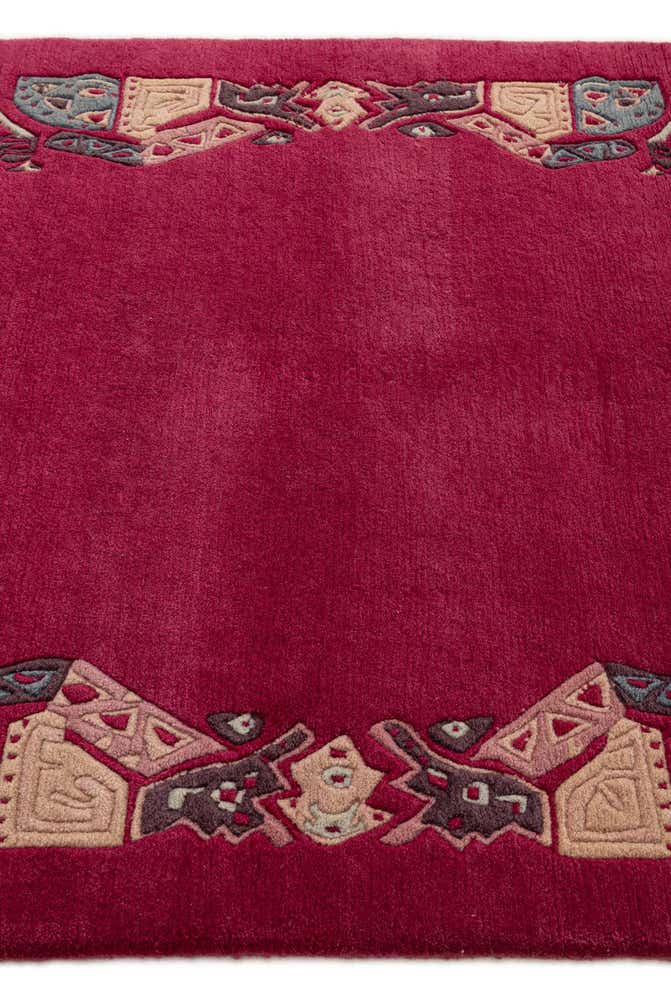 4' 1 x 6' Hand Knotted Tibet Wool Rug
