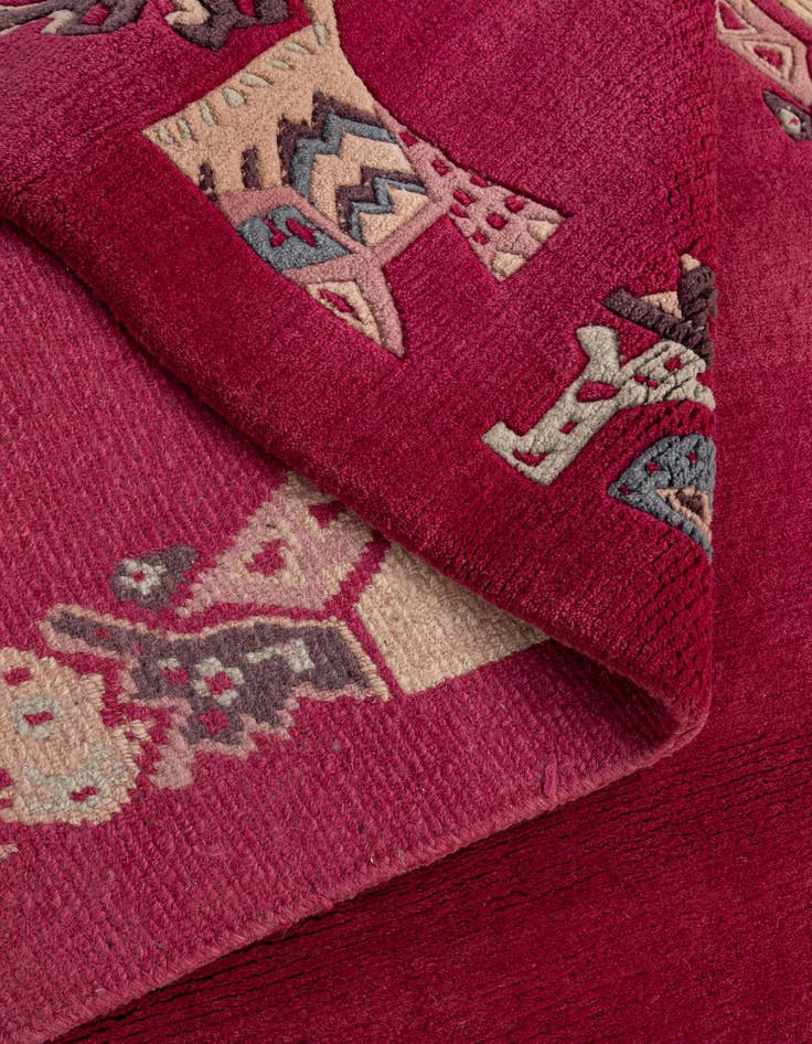 Detail image of 4' 1 x 6'  Hand Knotted Tibet Wool Rug