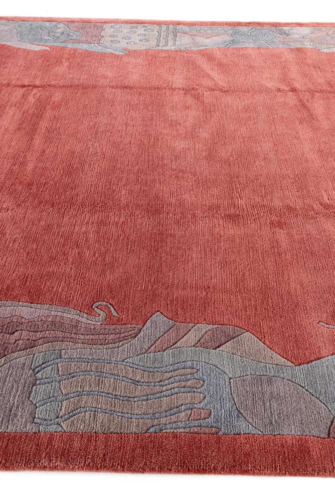 8' 4 x 11' 6 Hand Knotted Tibet Wool Rug