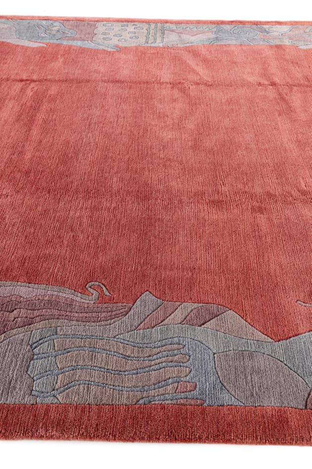 Detail image of 8' 4 x 11' 6 Hand Knotted Tibet Wool Rug