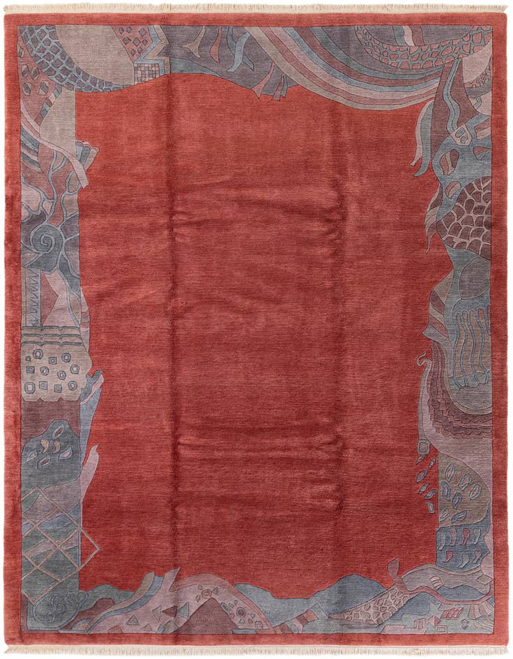 Detail image of 8' 4 x 11' 6 Hand Knotted Tibet Wool Rug