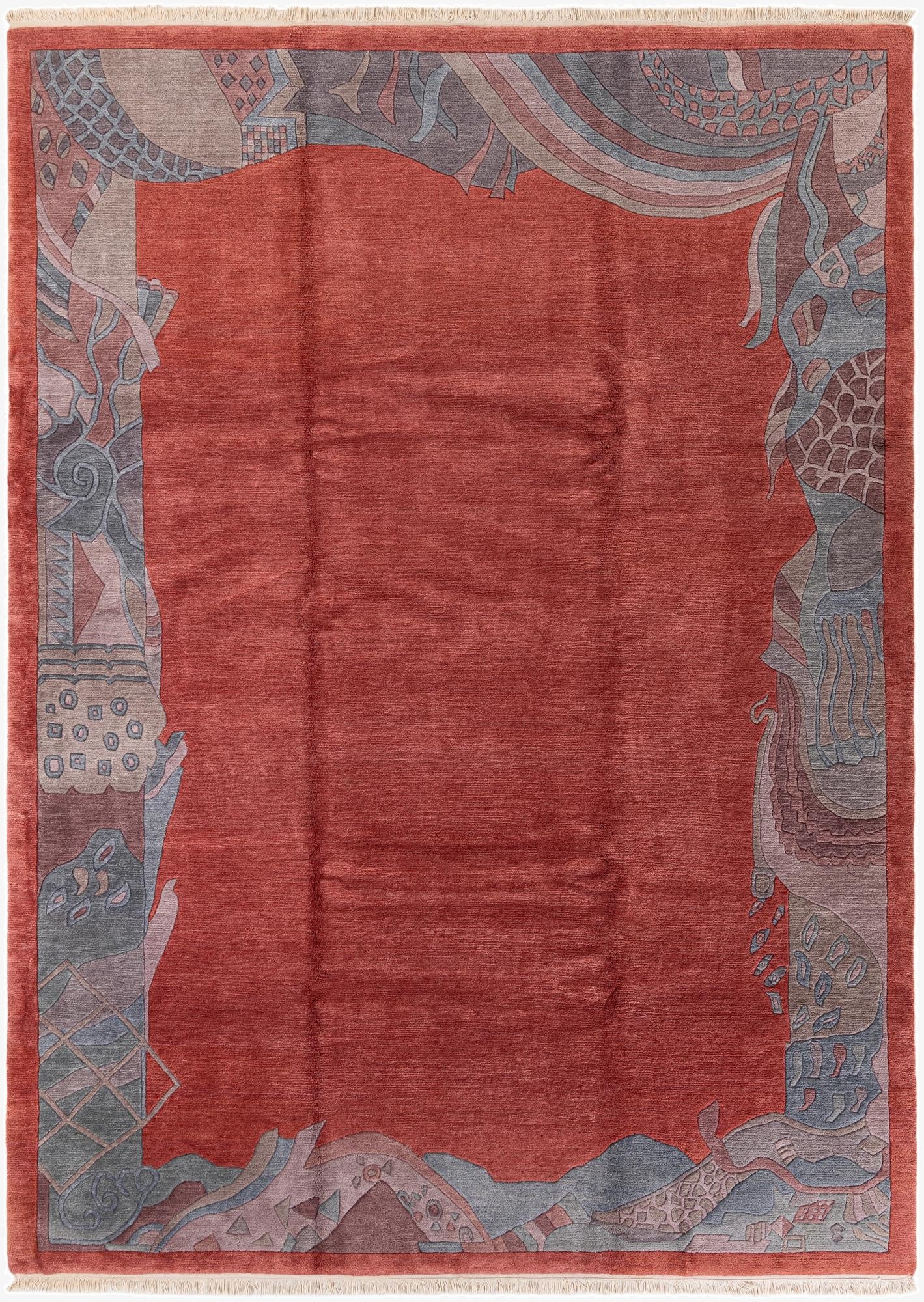 8' 4 x 11' 6  Hand Knotted Tibet Wool Rug