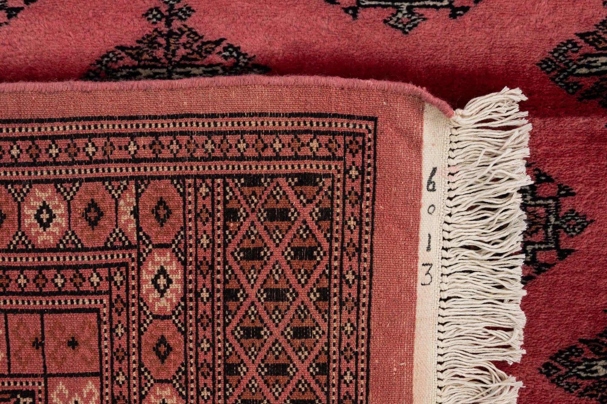 4' 2 x 6' 3 Hand Knotted Torkaman Persian Wool Rug