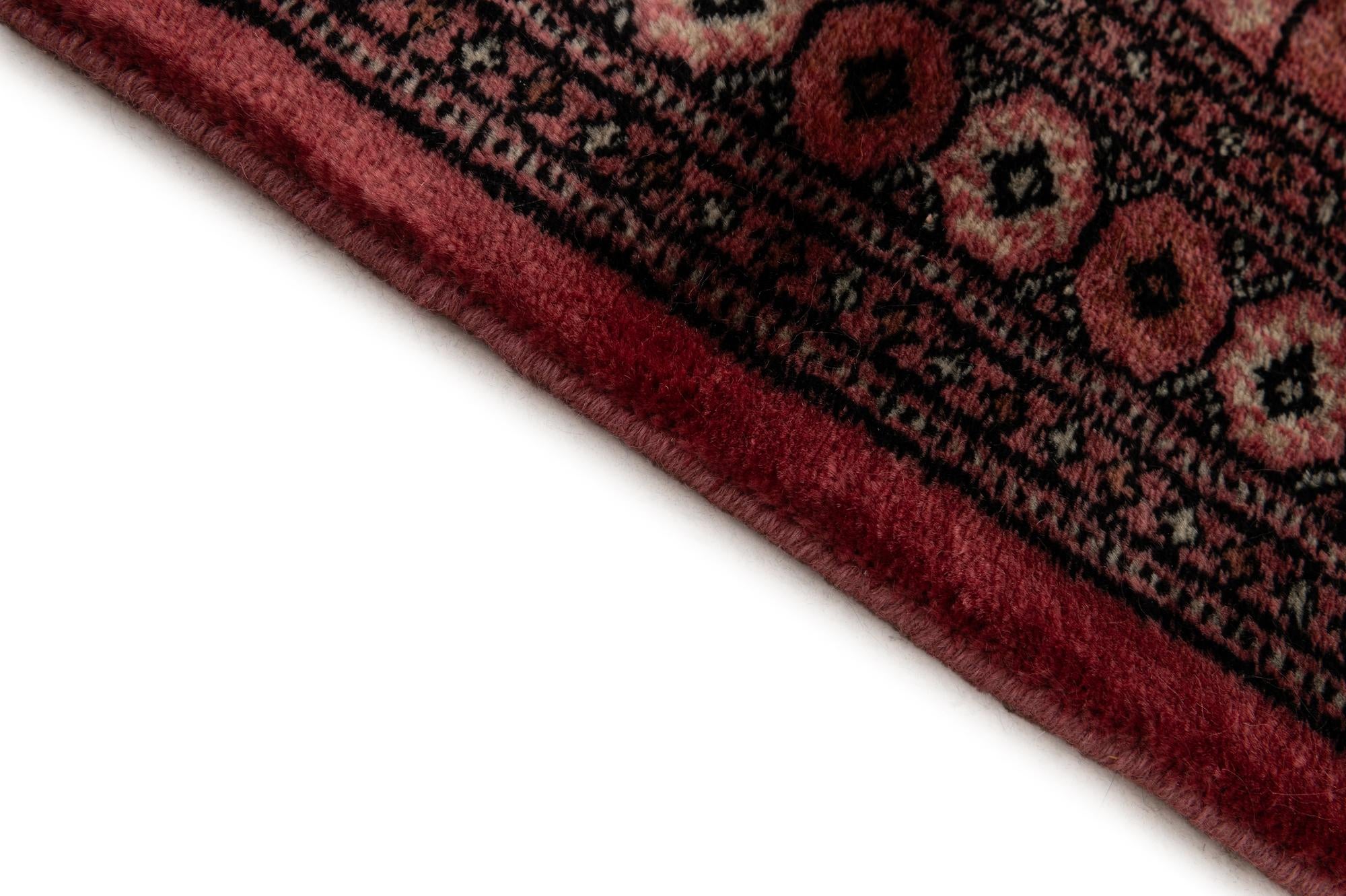 4' 2 x 6' 3 Hand Knotted Torkaman Persian Wool Rug
