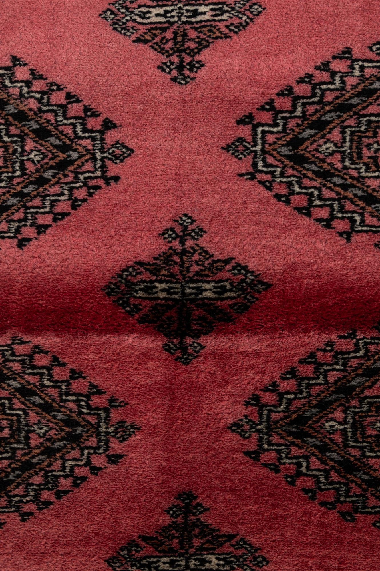 4' 2 x 6' 3 Hand Knotted Torkaman Persian Wool Rug