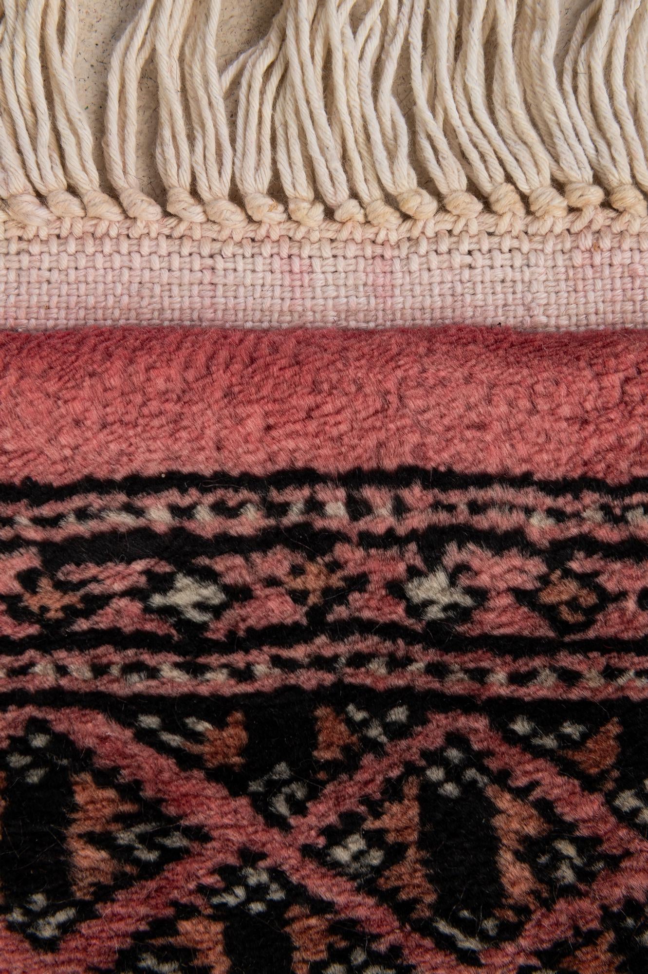 4' 2 x 6' 3 Hand Knotted Torkaman Persian Wool Rug