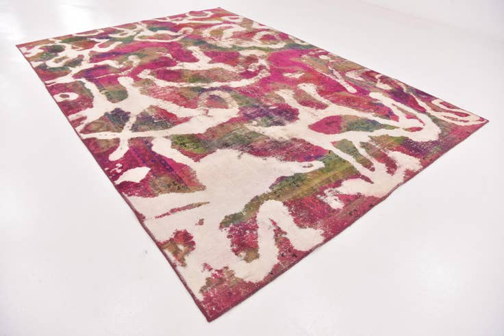 Detail image of 8' 2 x 11' 6 Hand Knotted Ultra Vintage Persian Wool Rug
