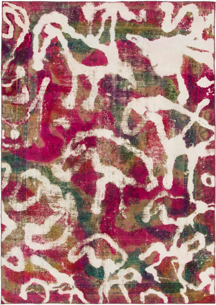 8' 2 x 11' 6 Hand Knotted Ultra Vintage Persian Wool Rug