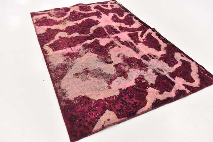 4' 2 x 6' 2 Hand Knotted Ultra Vintage Persian Wool Rug