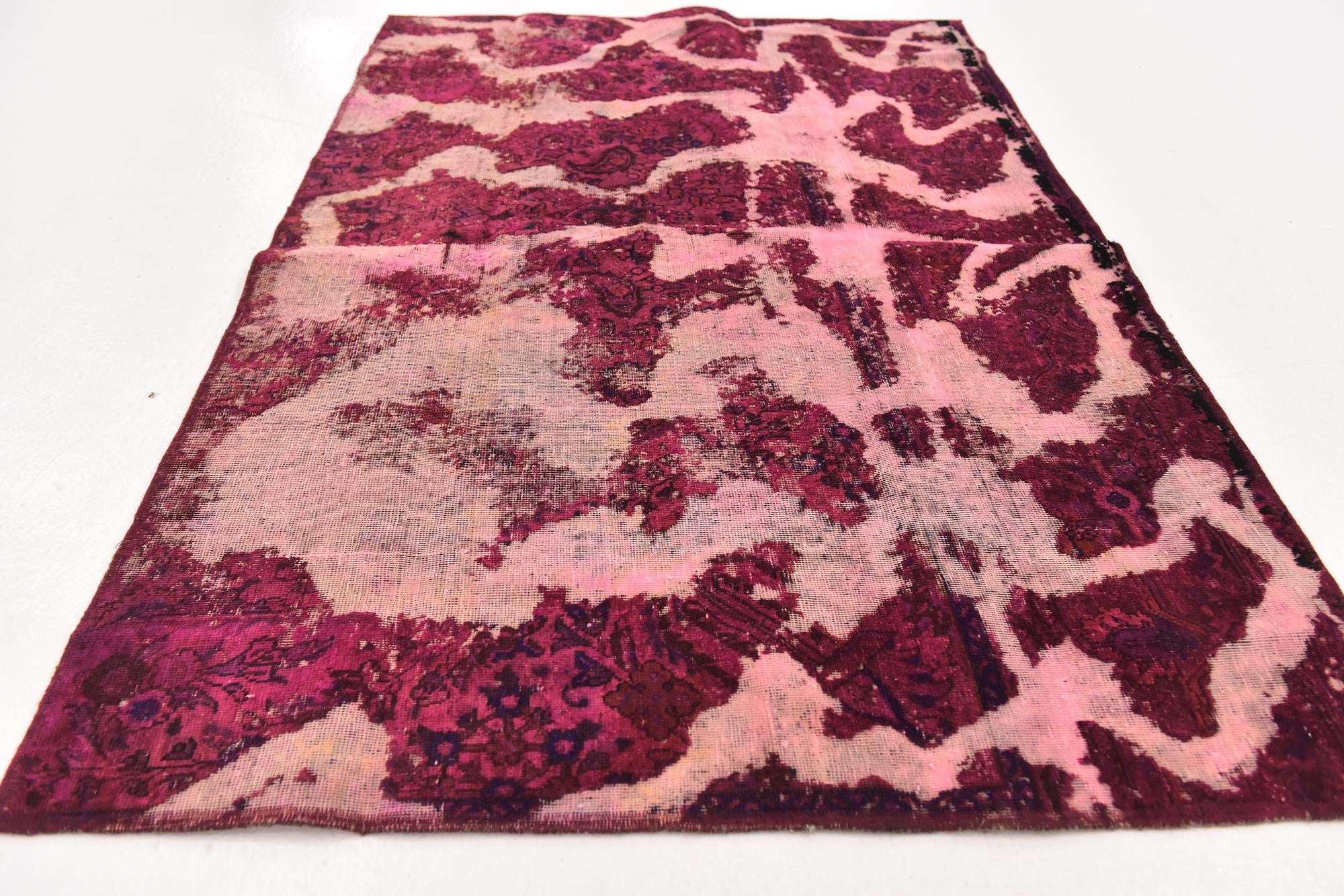 4' 2 x 6' 2 Hand Knotted Ultra Vintage Persian Wool Rug