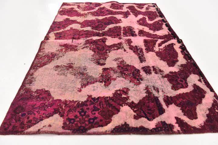 4' 2 x 6' 2 Hand Knotted Ultra Vintage Persian Wool Rug