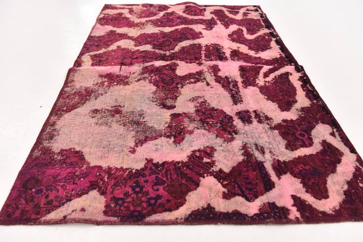 Detail image of 4' 2 x 6' 2 Hand Knotted Ultra Vintage Persian Wool Rug