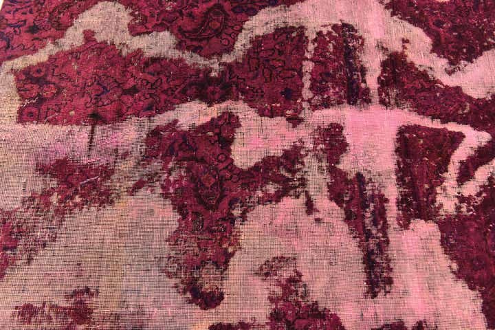 4' 2 x 6' 2 Hand Knotted Ultra Vintage Persian Wool Rug