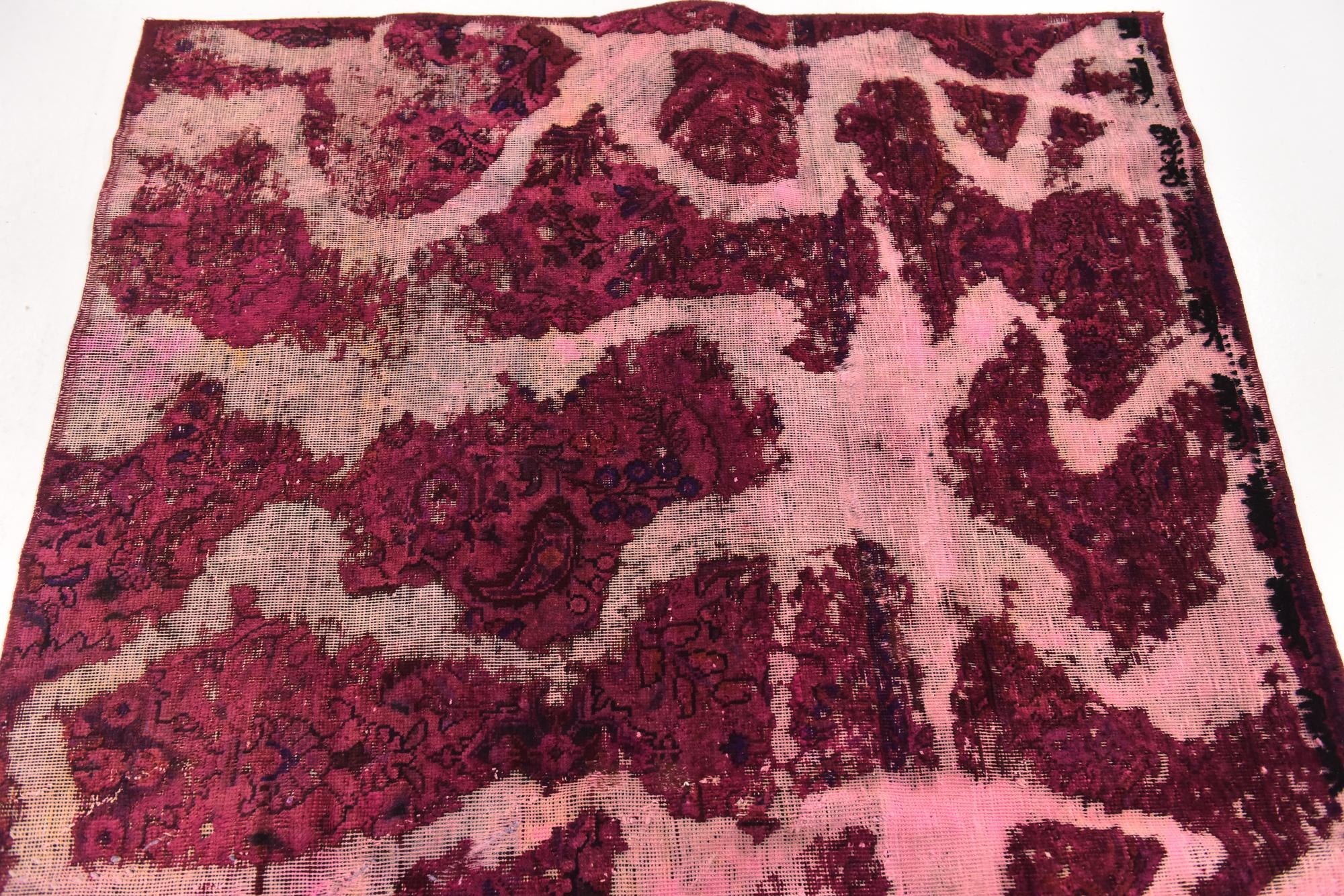4' 2 x 6' 2 Hand Knotted Ultra Vintage Persian Wool Rug