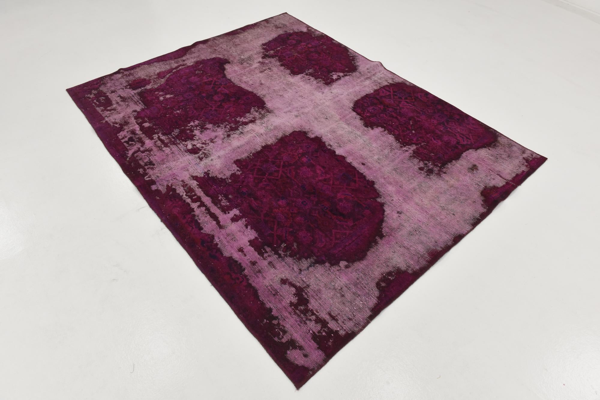 6' 2 x 7' 10 Hand Knotted Ultra Vintage Persian Wool Rug