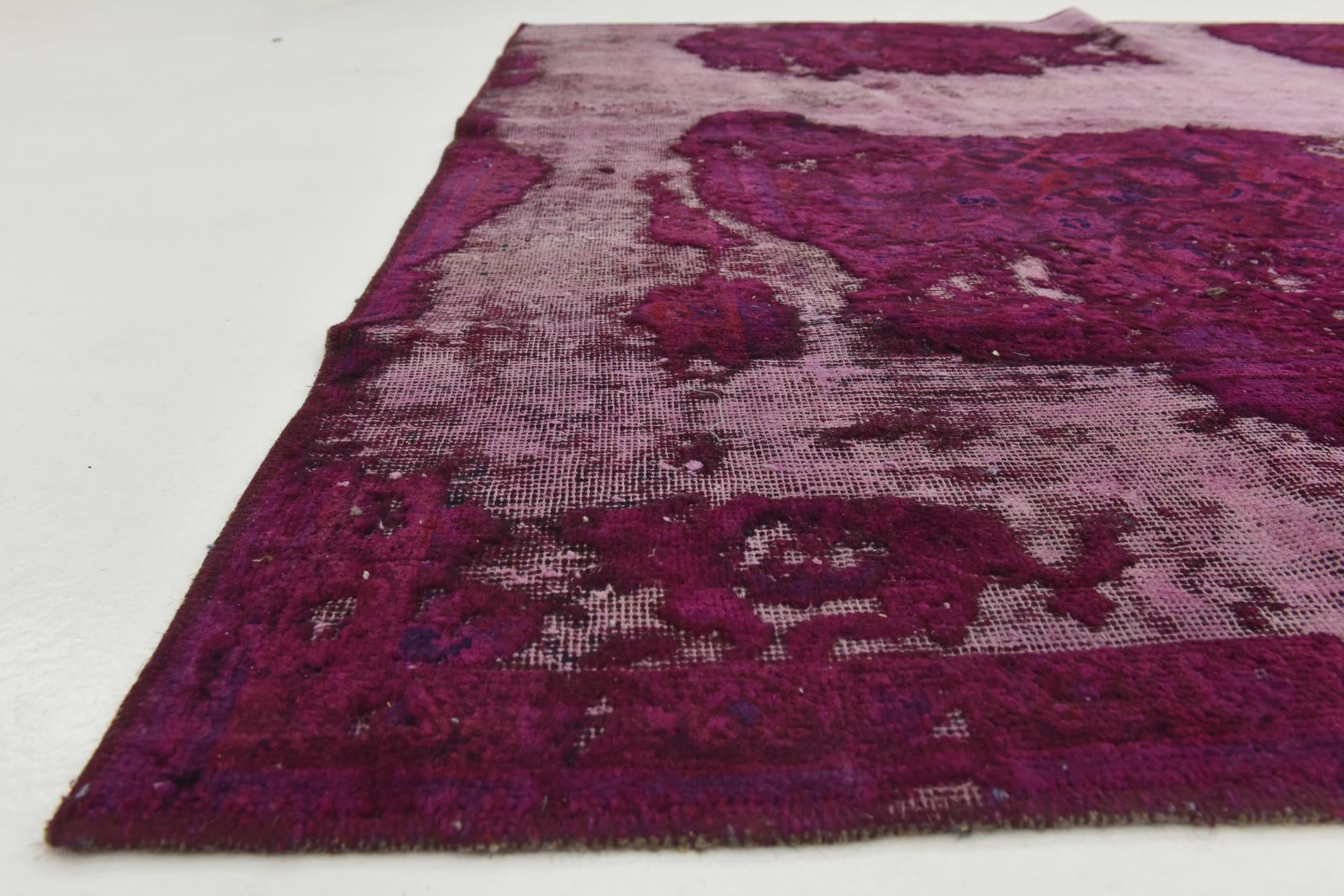 6' 2 x 7' 10 Hand Knotted Ultra Vintage Persian Wool Rug
