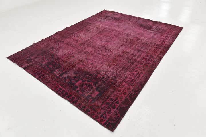7' x 9' 2 Hand Knotted Ultra Vintage Persian Wool Rug