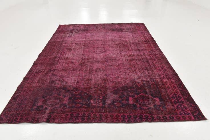 Detail image of 7' x 9' 2 Hand Knotted Ultra Vintage Persian Wool Rug