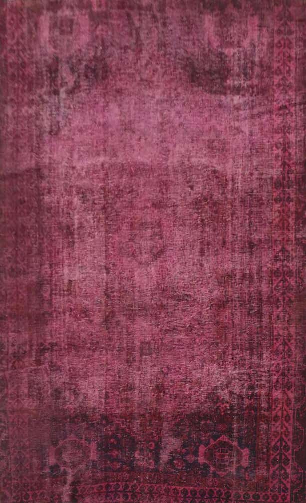 7' x 9' 2 Hand Knotted Ultra Vintage Persian Wool Rug
