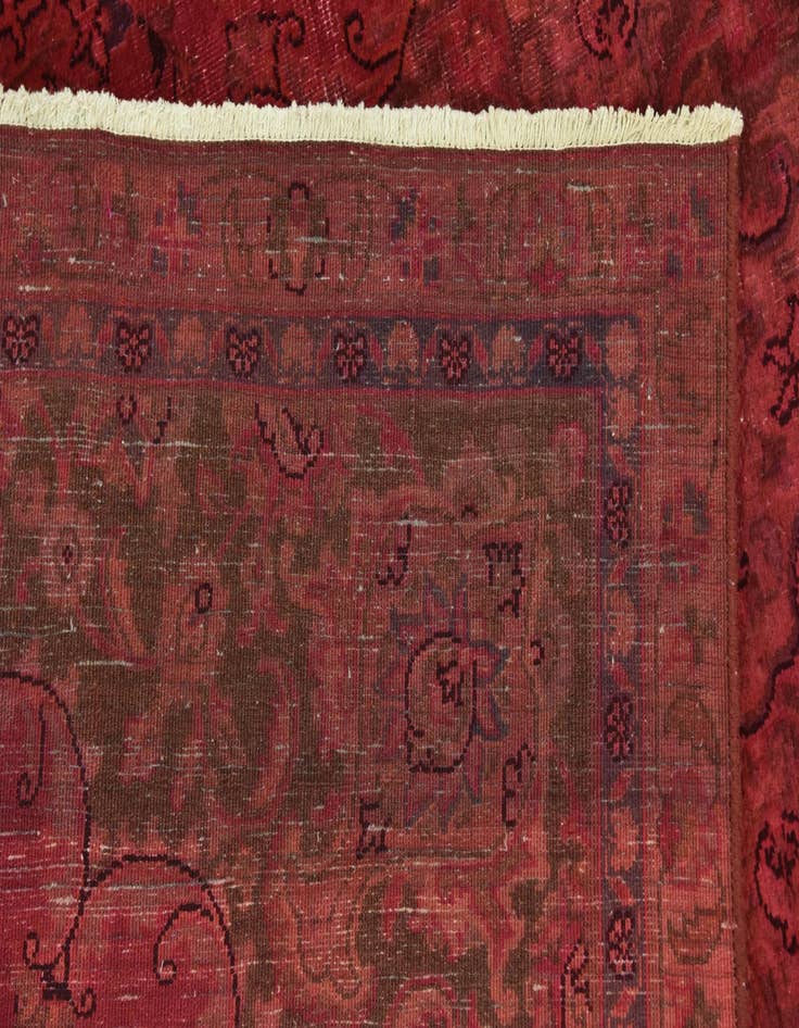 Detail image of 5' 10 x 8' 10 Hand Knotted Ultra Vintage Persian Wool Rug