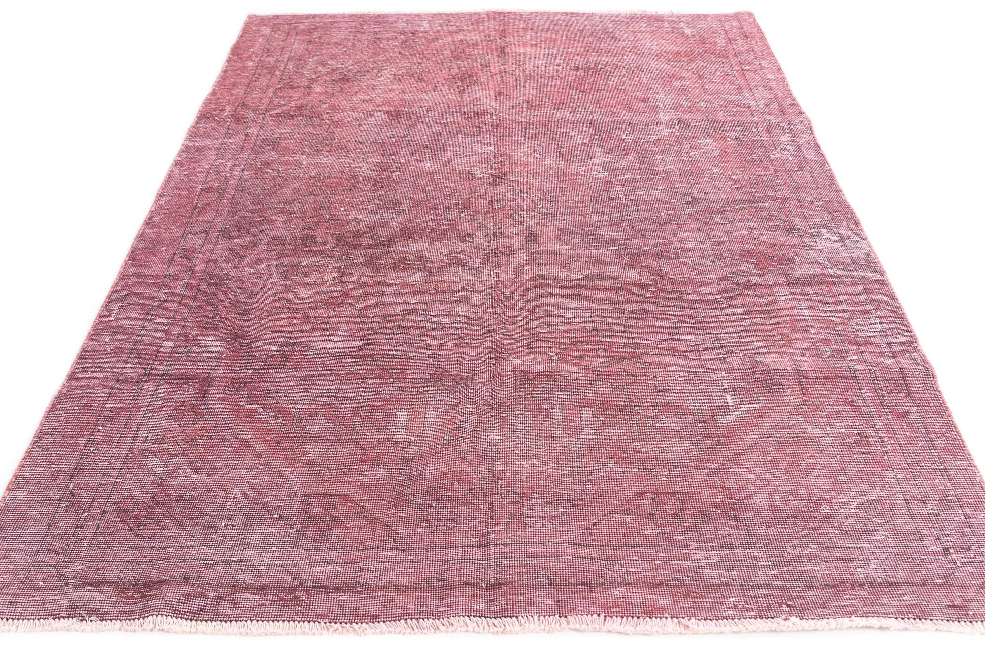 5' 4 x 8' 3 Hand Knotted Ultra Vintage Persian Wool Rug