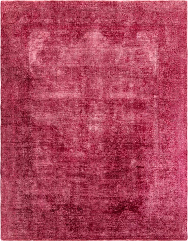 Detail image of 9' 7 x 13' 1 Hand Knotted Ultra Vintage Persian Wool Rug