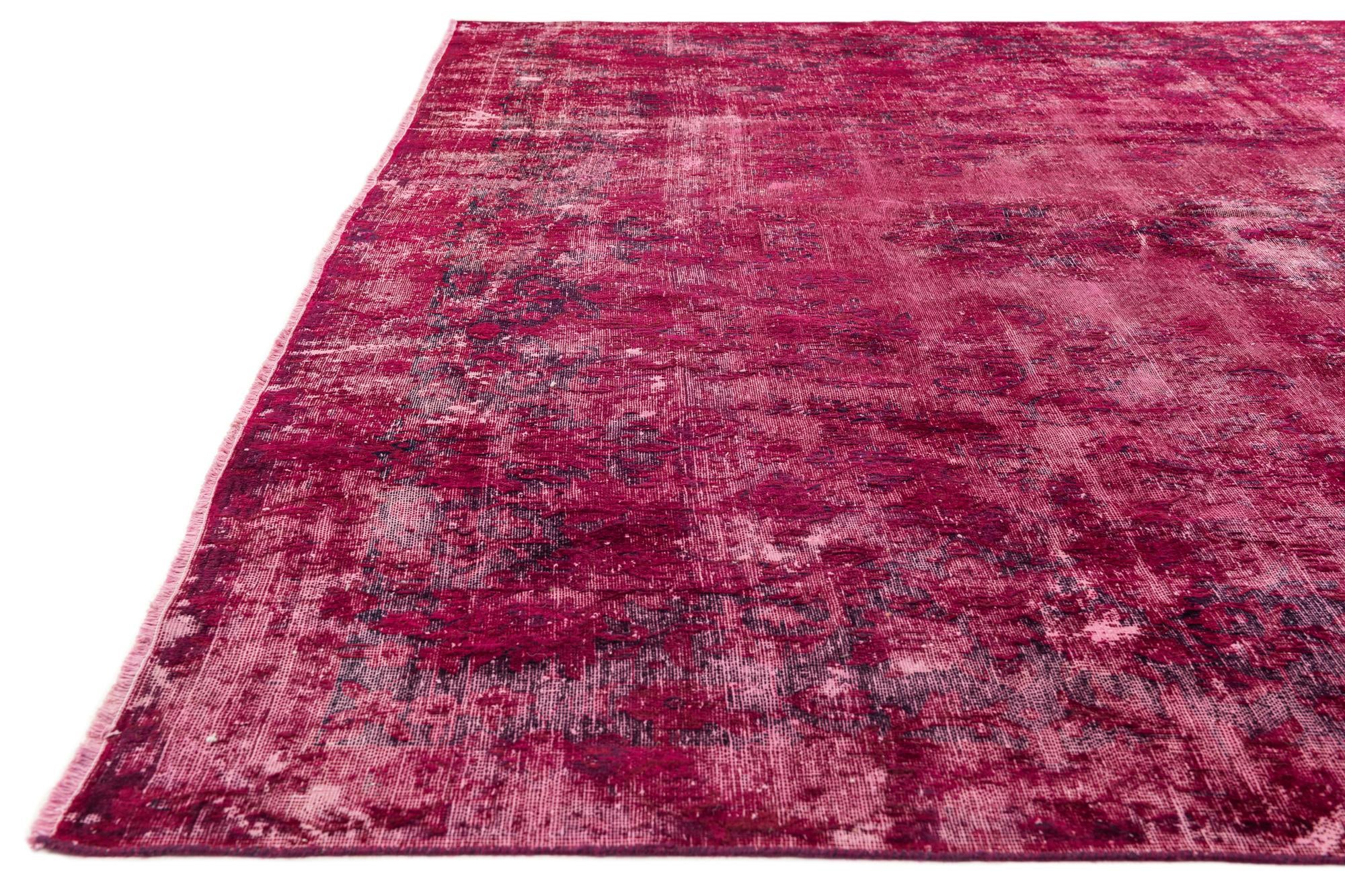 10' x 12' 6 Hand Knotted Ultra Vintage Persian Wool Rug