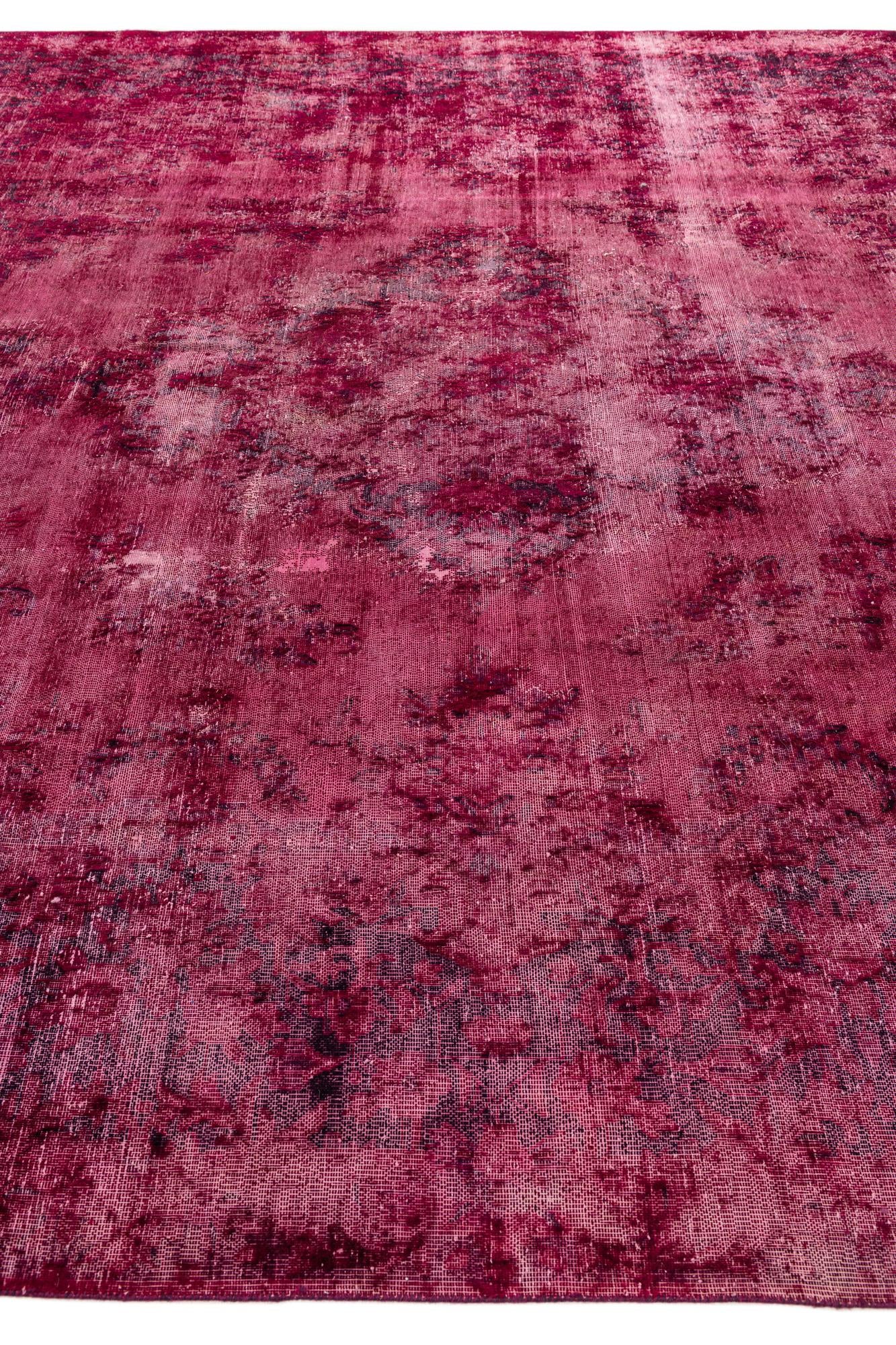 10' x 12' 6 Hand Knotted Ultra Vintage Persian Wool Rug