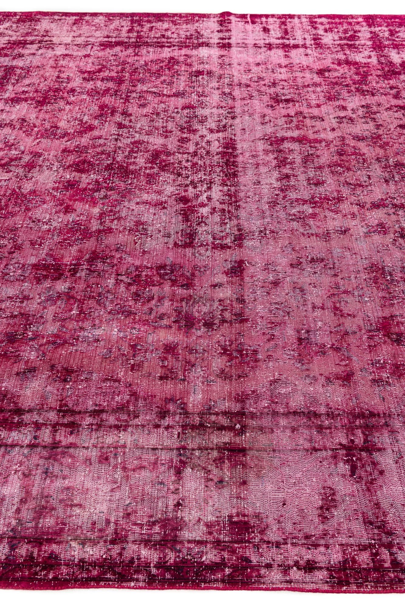 9' 7 x 12' 7 Hand Knotted Ultra Vintage Persian Wool Rug