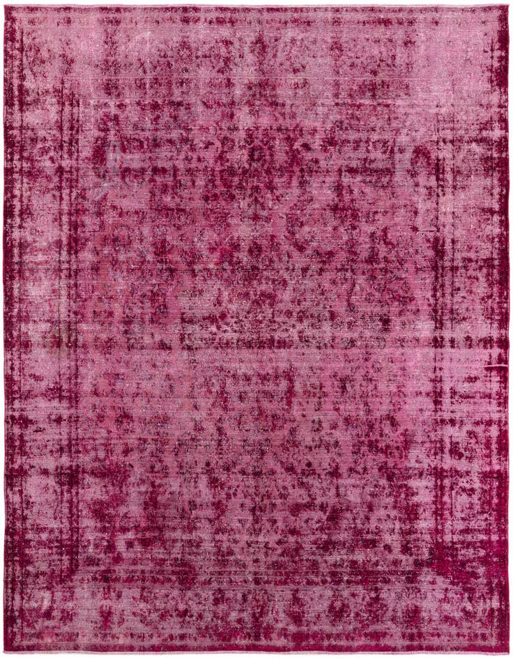 Detail image of 9' 7 x 12' 7 Hand Knotted Ultra Vintage Persian Wool Rug