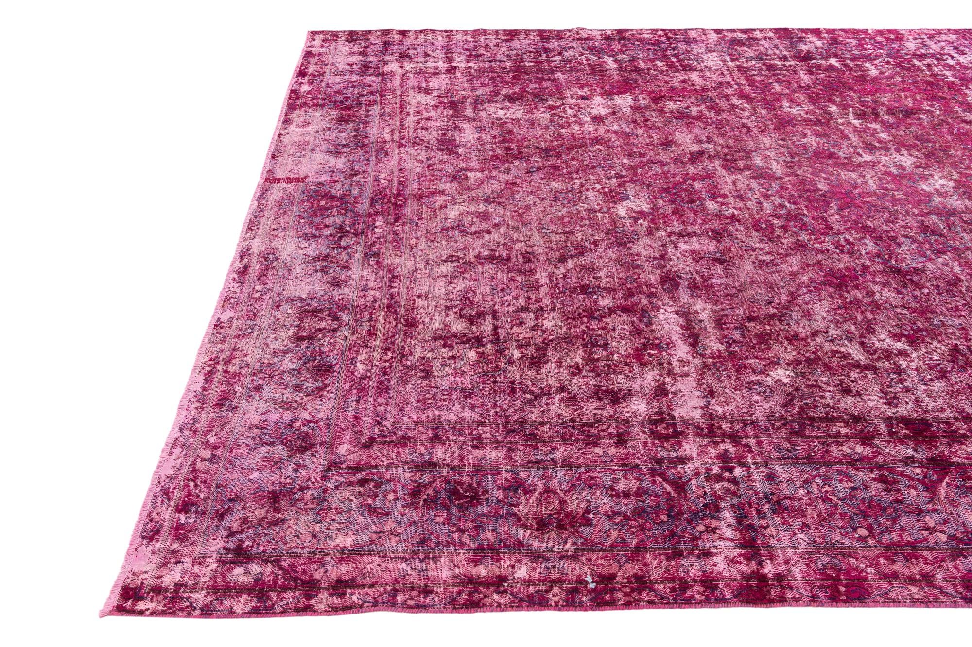 8' 6 x 12' 3 Hand Knotted Ultra Vintage Persian Wool Rug