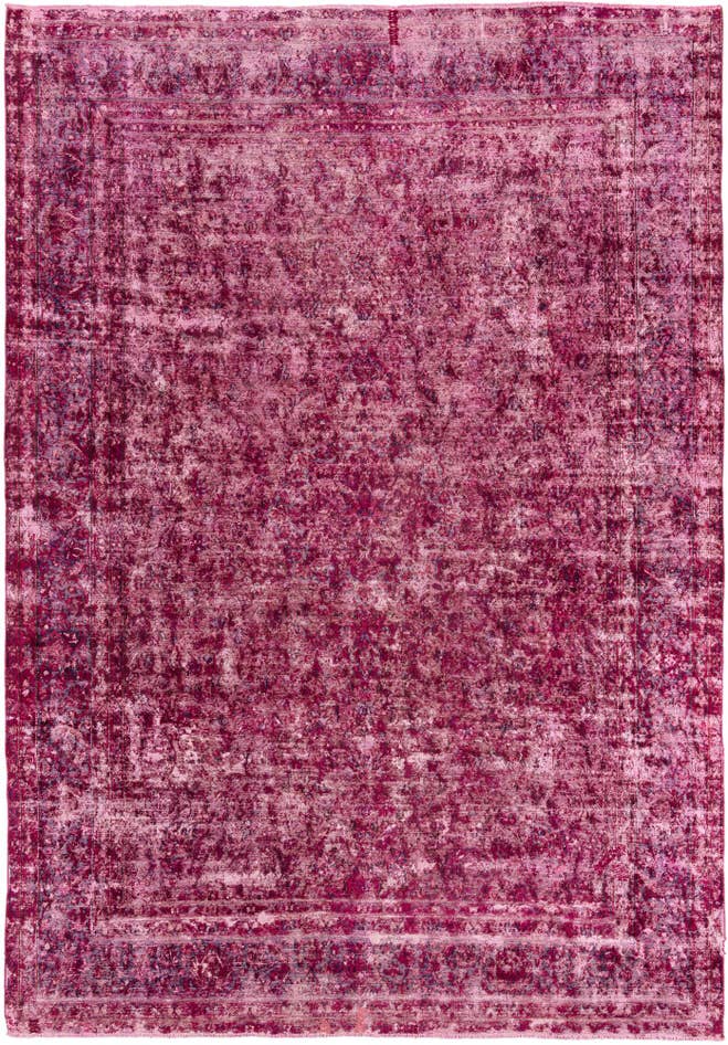 Detail image of 8' 6 x 12' 3 Hand Knotted Ultra Vintage Persian Wool Rug